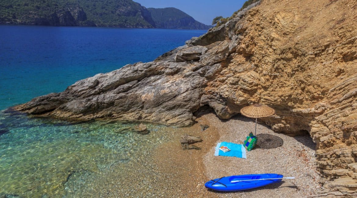 Gokce Gemile crystal clear water and intimate coves