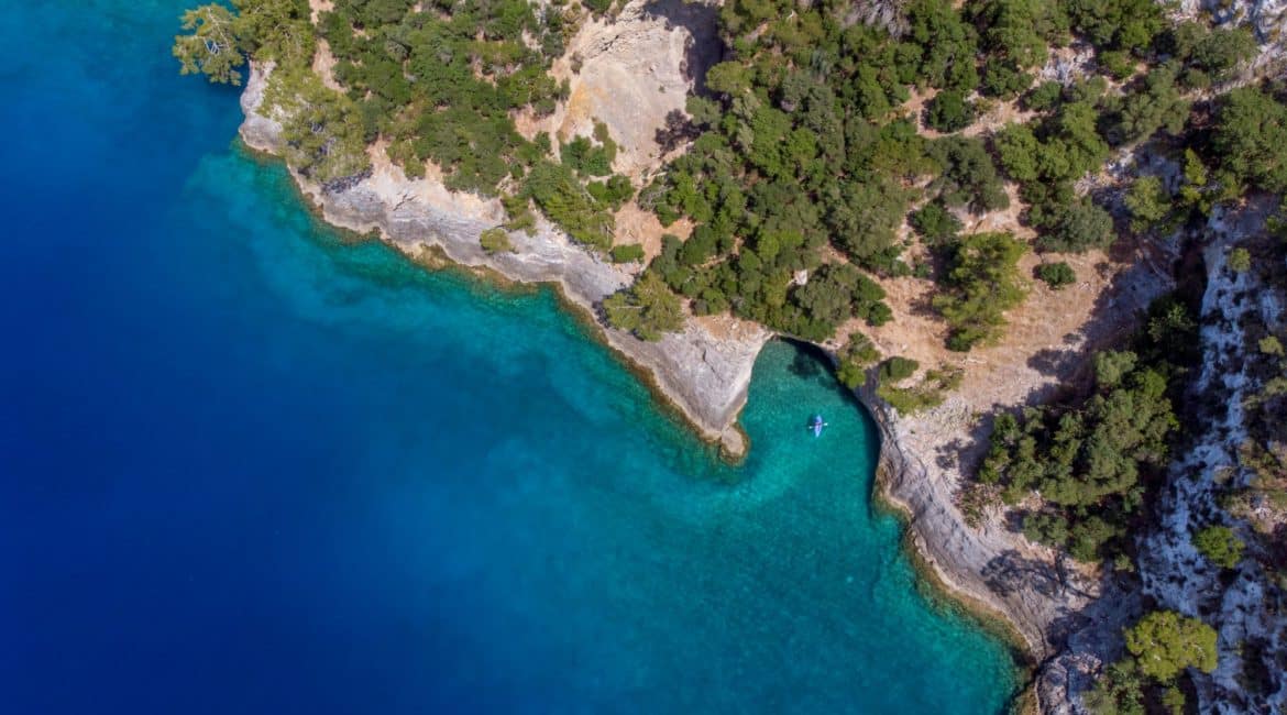 Gokce Gemile done footage of stunning turquoise bays