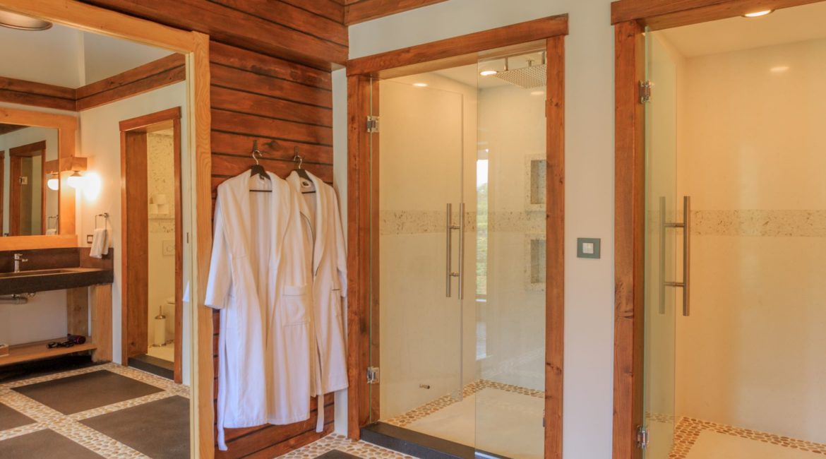 Gokce master bedroom south en suite and bathrobes