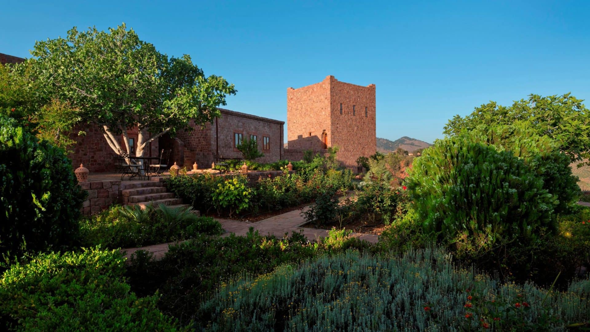 KASBAH ANGOUR NORTH GARDEN AND TOWER