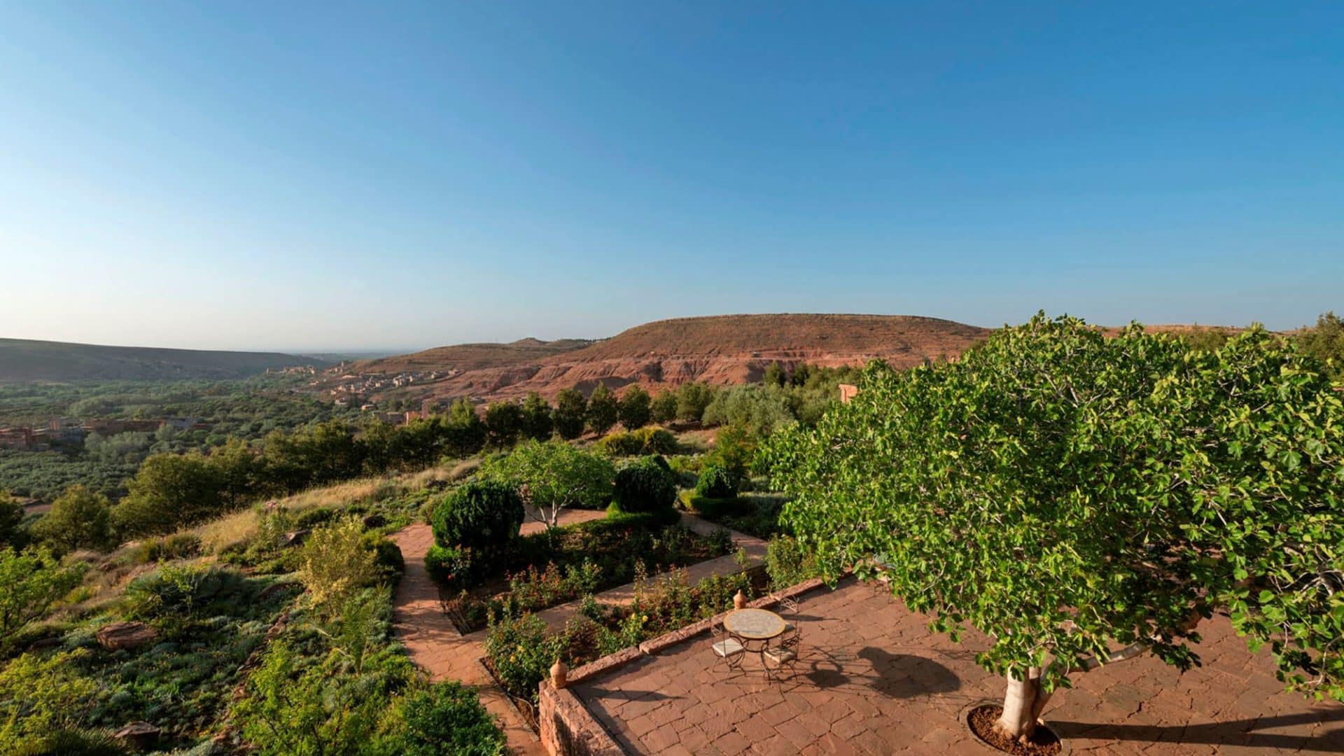 KASBAH ANGOUR VIEW FACING TOWARDS MARRAKECH