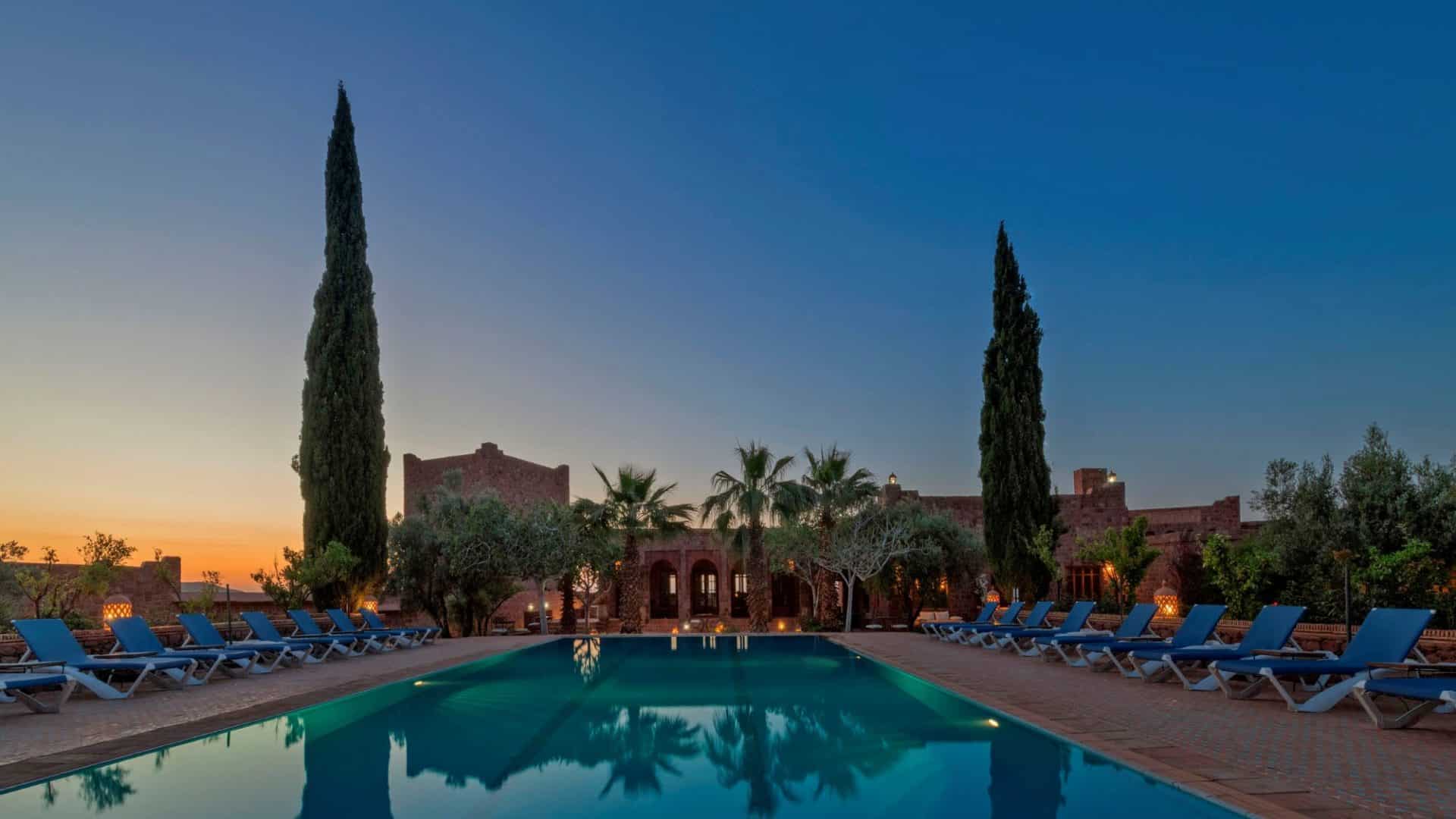 Kasbah Angour evening pool