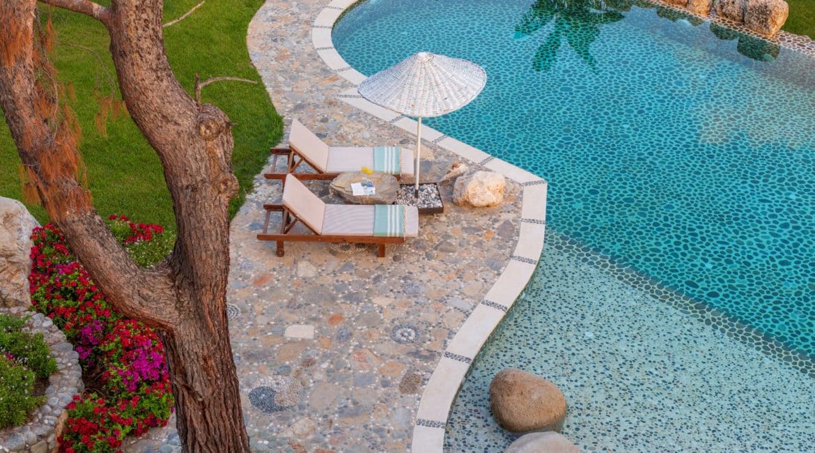 Stunning pool deck and tranquil surrounds