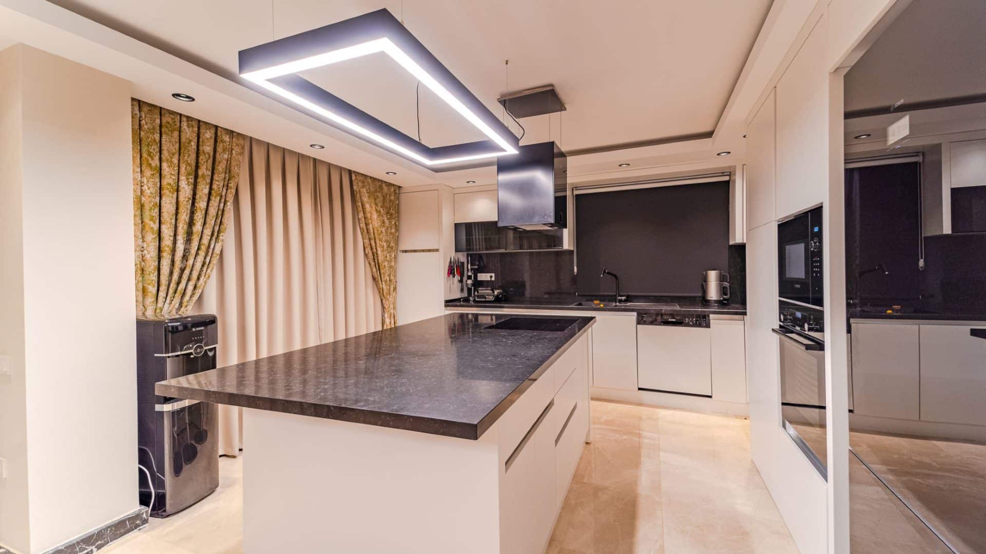 Villa Mavi Deniz kitchen and island