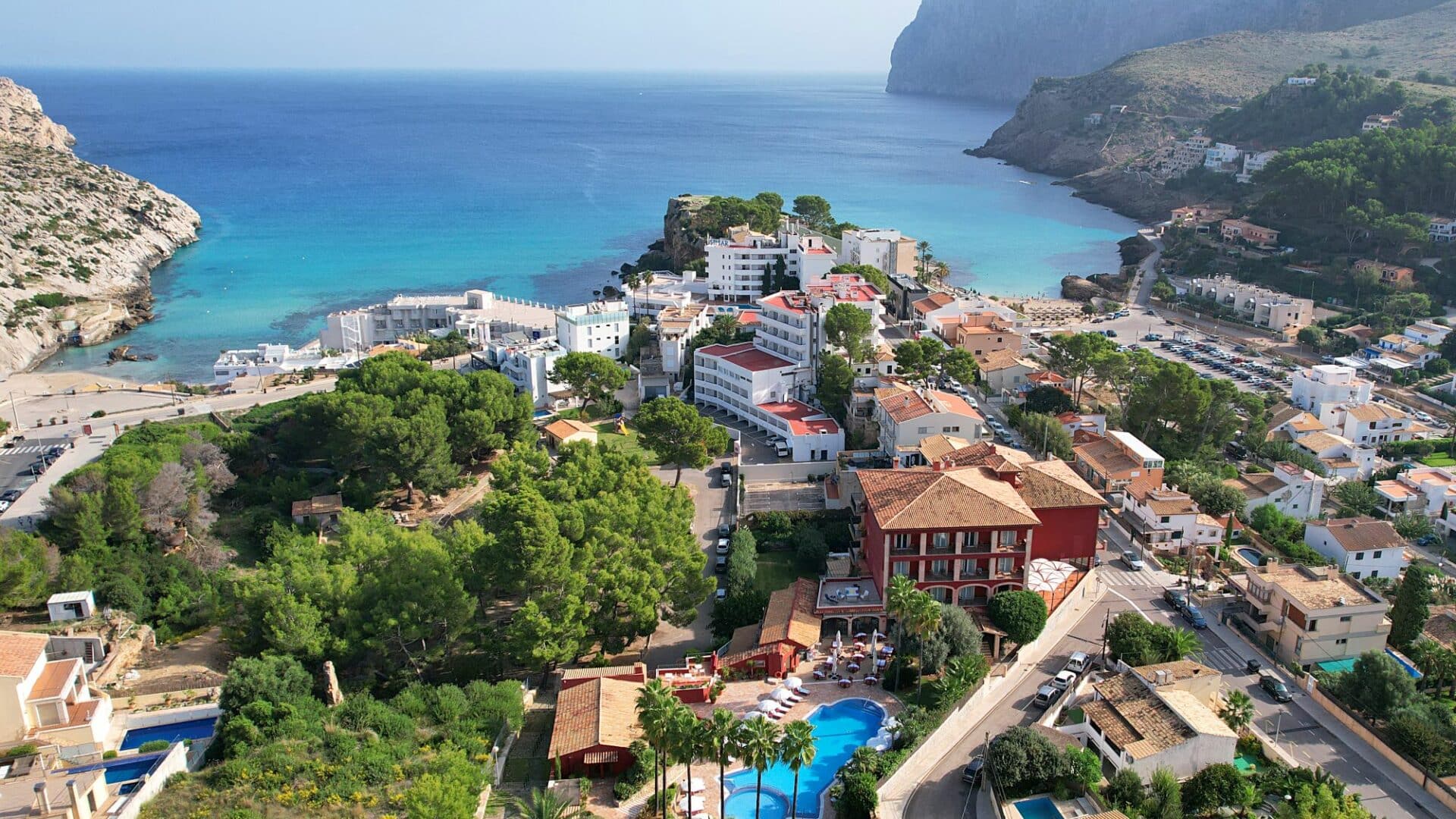 Cala Sant Vicenc drone footage