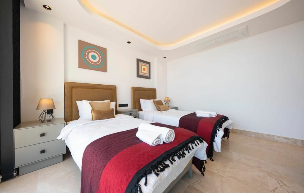 Villa Recep twin bedroom interiors