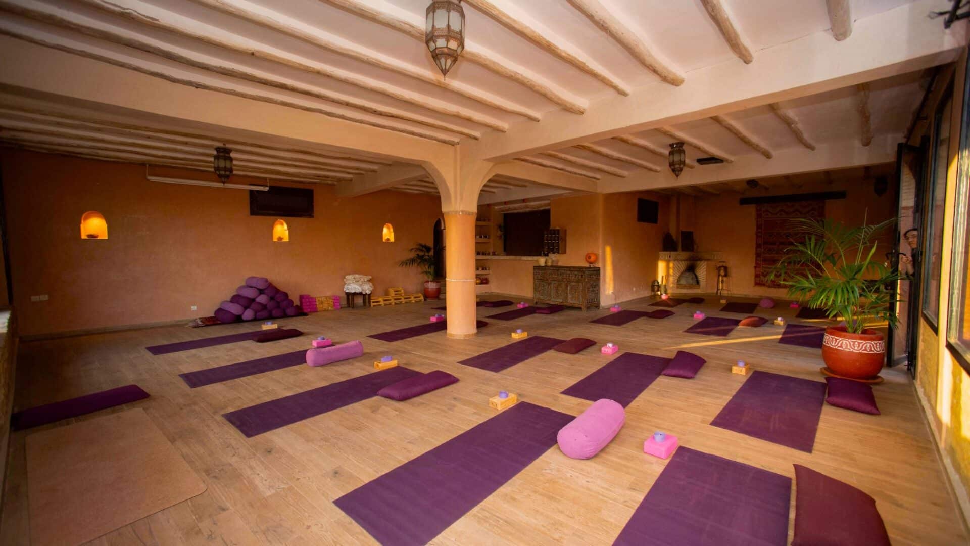 Atlas Kasbah Yoga space inside