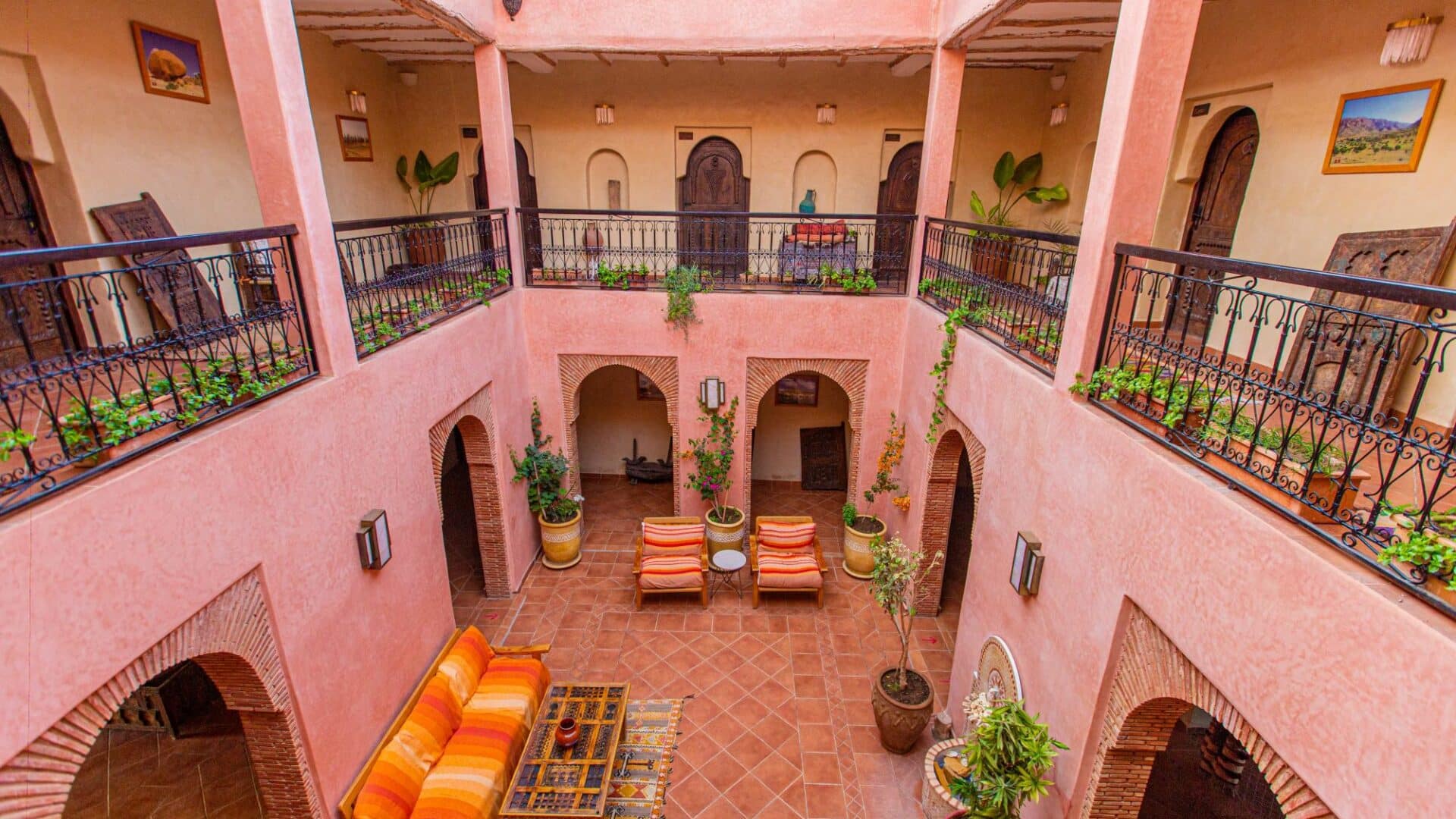 Atlas Kasbah spacious and traditional interiors