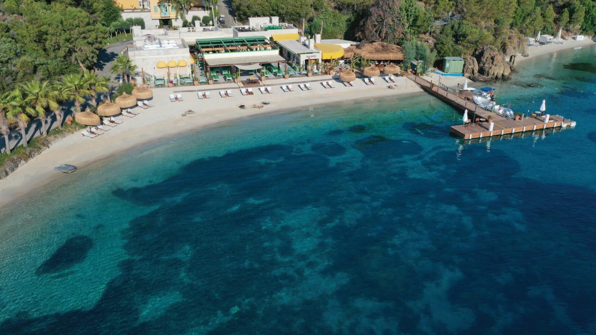 DMaris Bay Manos Beach aerial