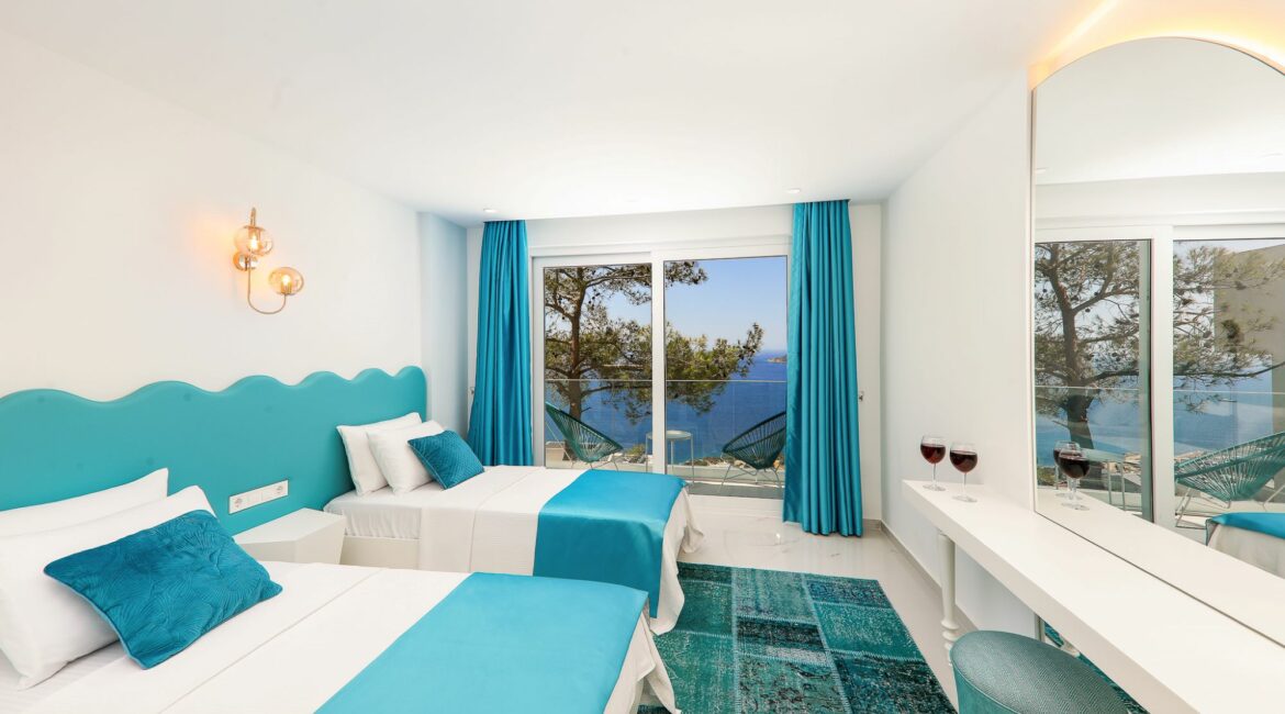 Villa Bella Mare bedroom 4 twin ideal for friends sharing