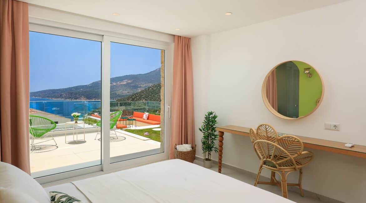Villa Çalıkuşu bedroom 3 sea views and terrace