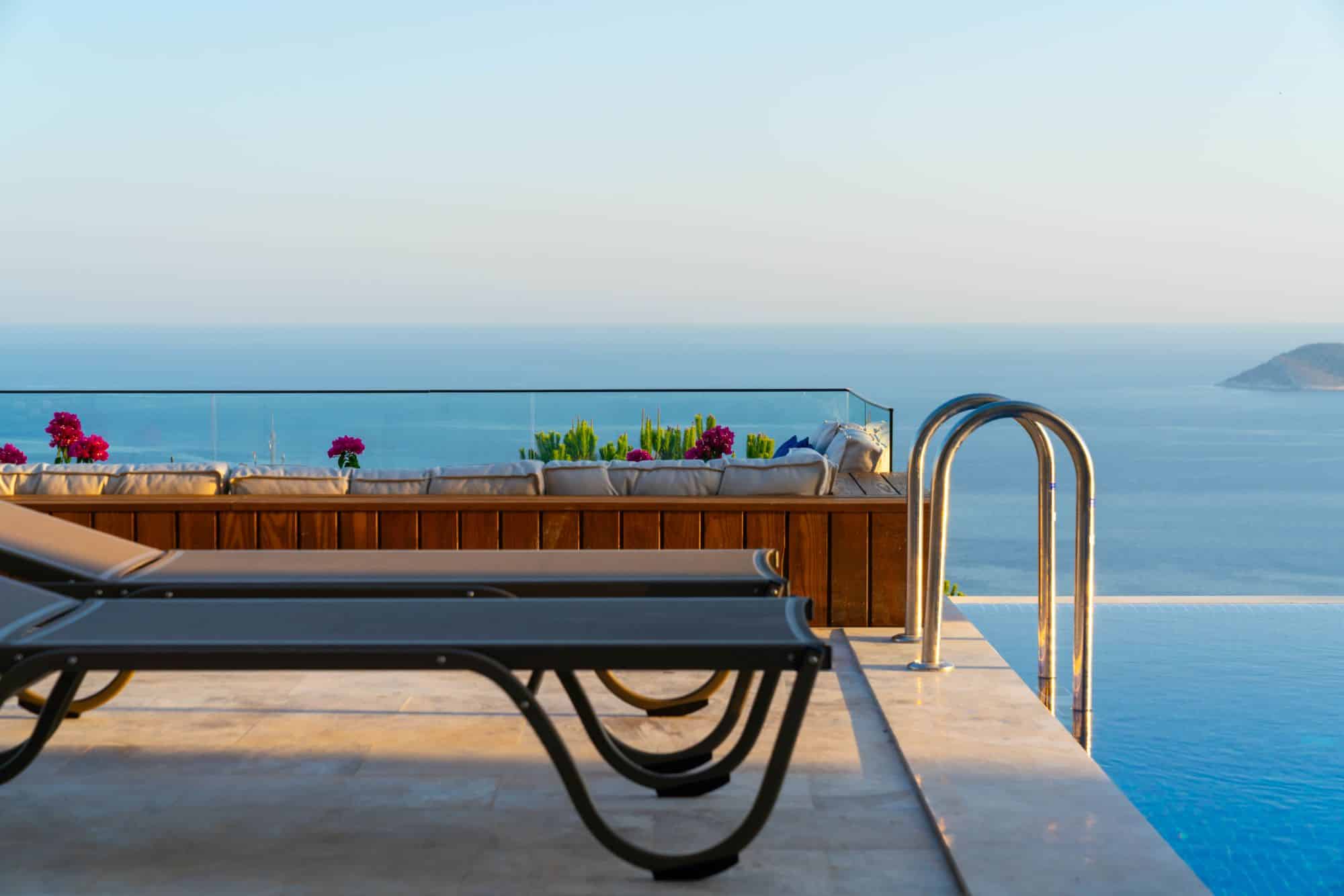 Villa Anatolia alfreso sitting room and stunning sea views