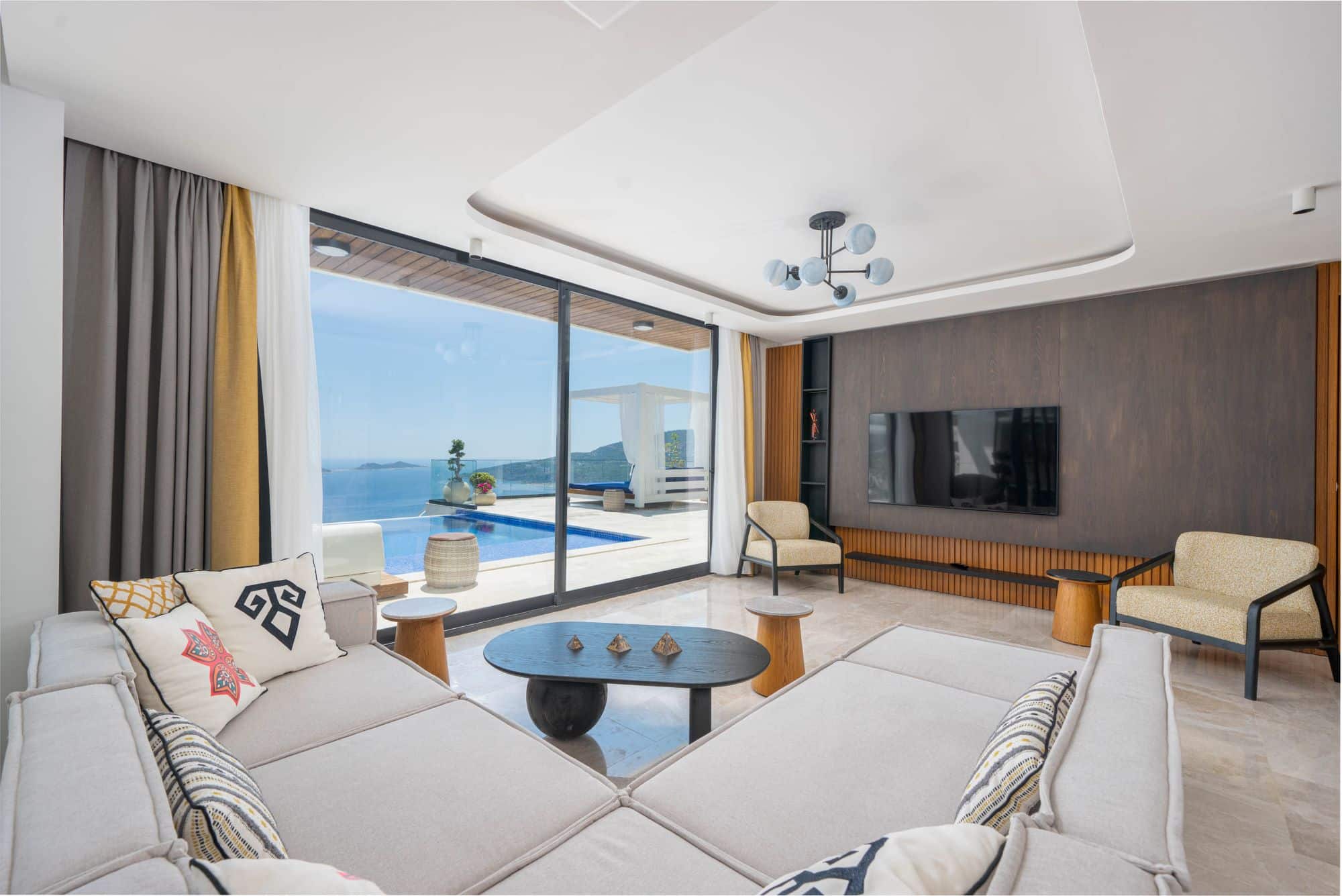 Villa Anatolia beautifully appointed sitting room