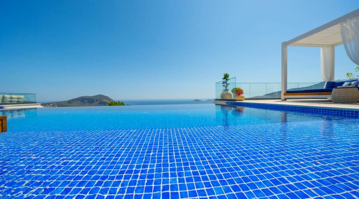 Villa Anatolia swimming pool and blue sky