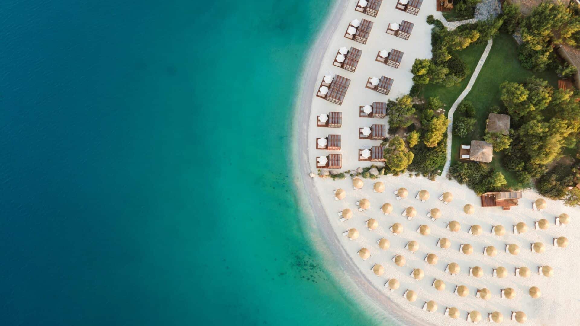 Lujo Hotel Escape Beach aerial