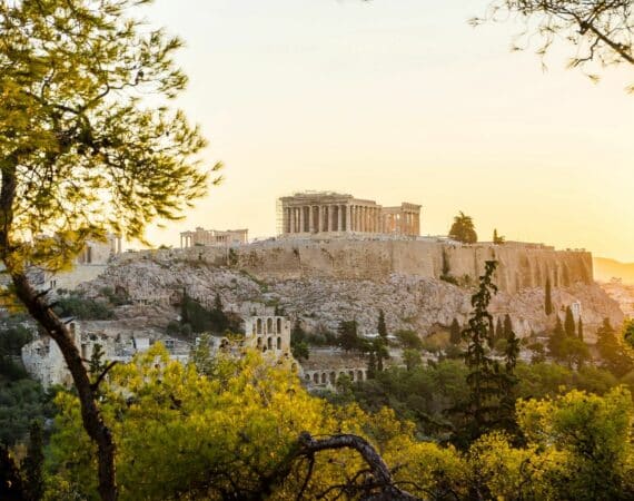 Athens historical skylines