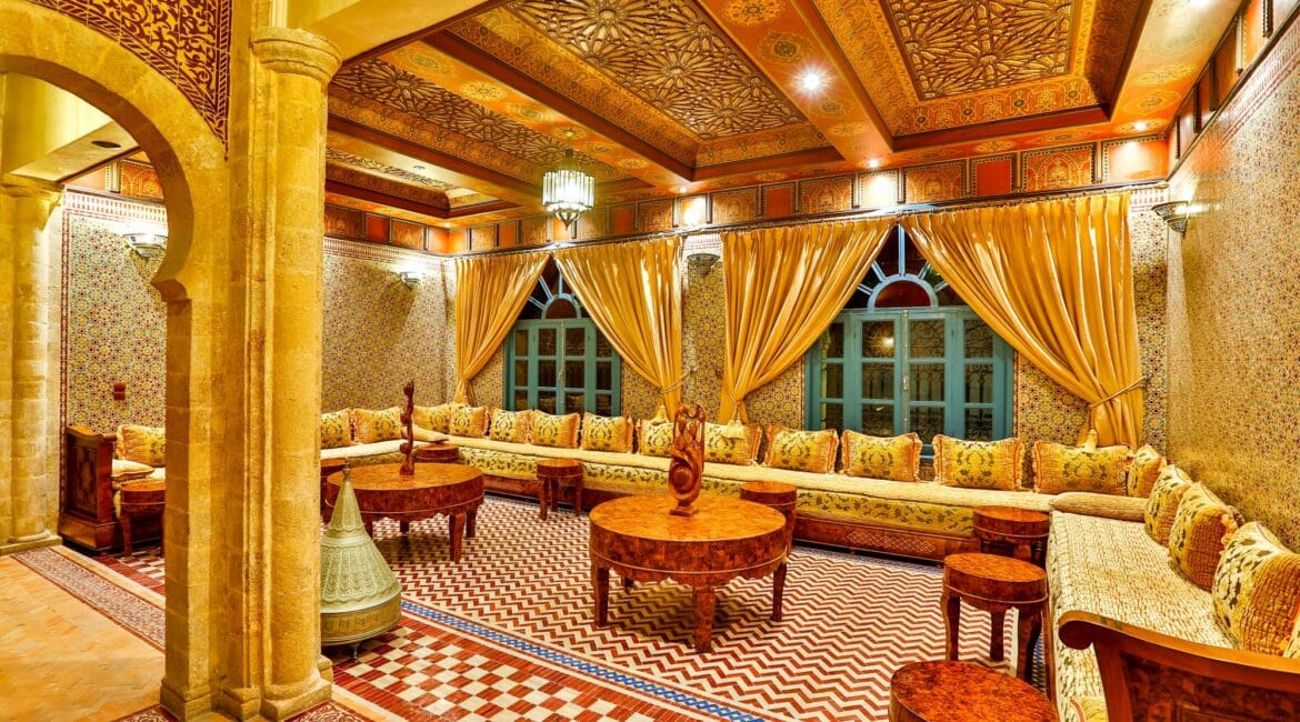 Hotel Riad Mimouna moroccan living room