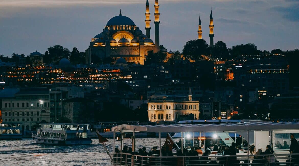 The bosphorus at dusk