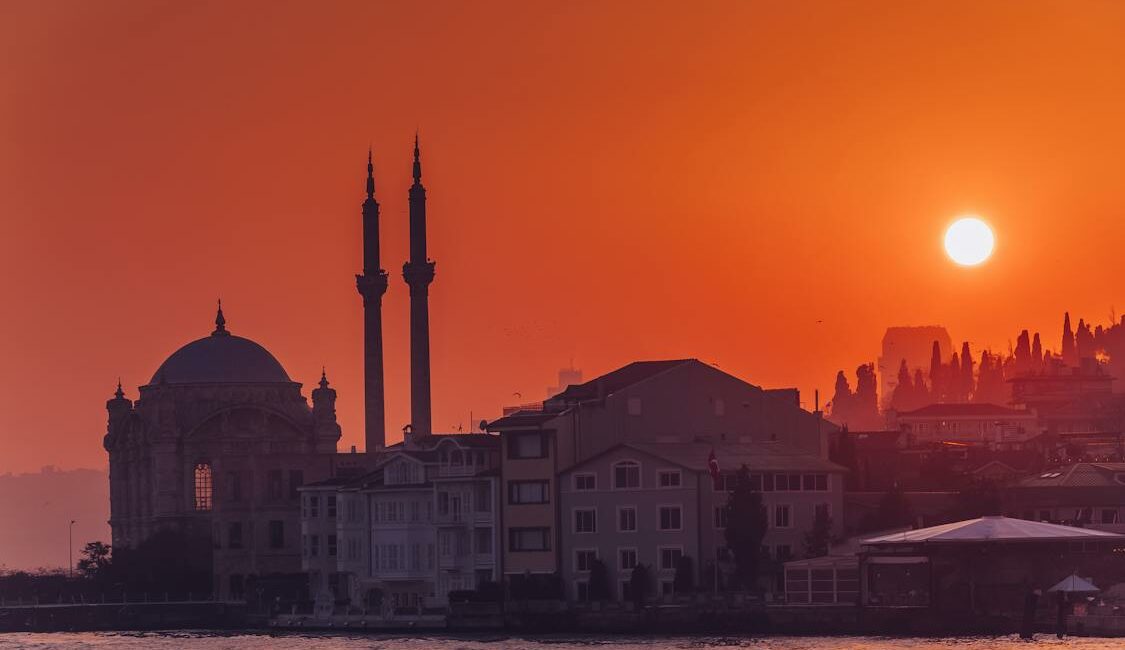 Ortakoy at sunset