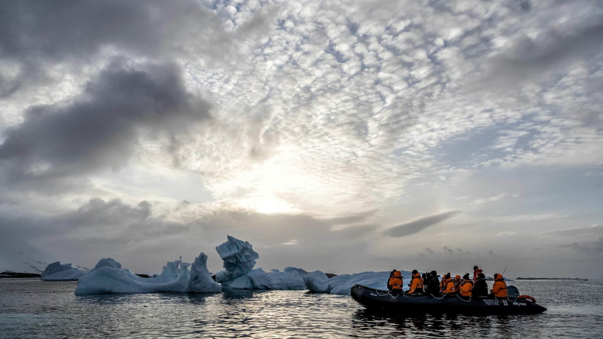 Antarctica Pleneau Island Zodiac