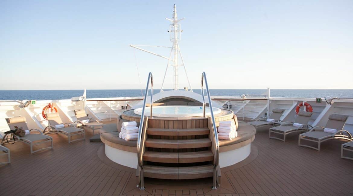 Seabourn Encore stunning decks to relax and unwind
