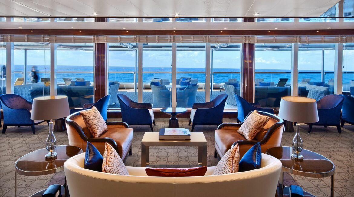 Seabourn Square relax and enjoy the library