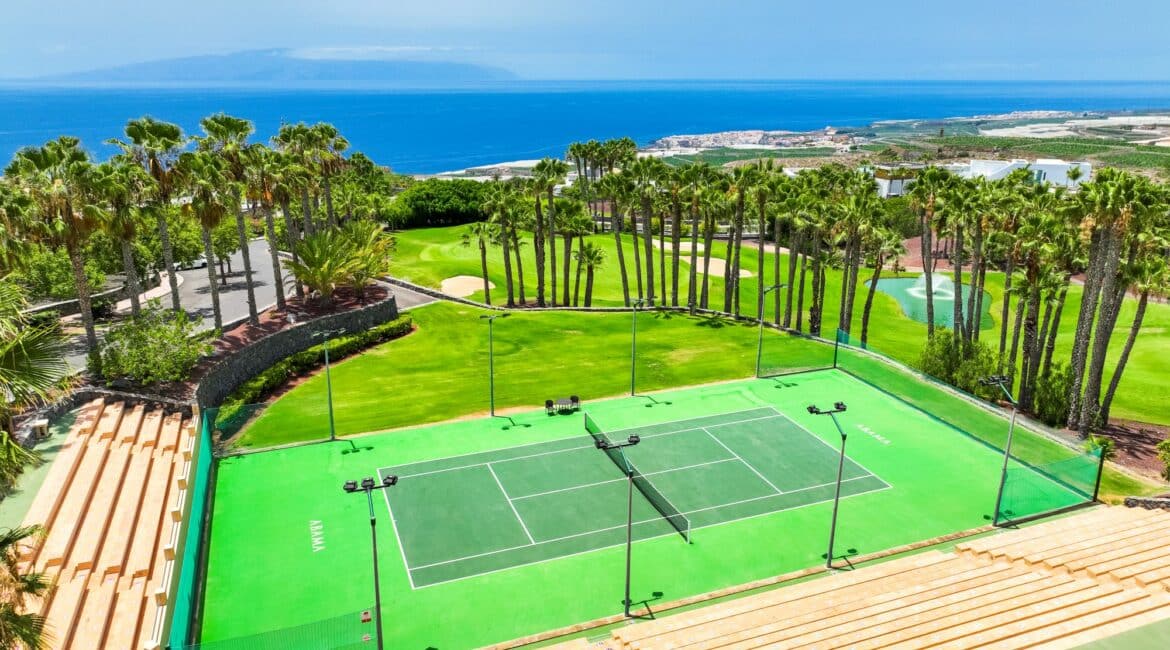 Abama Tennis with gorgeous sea views