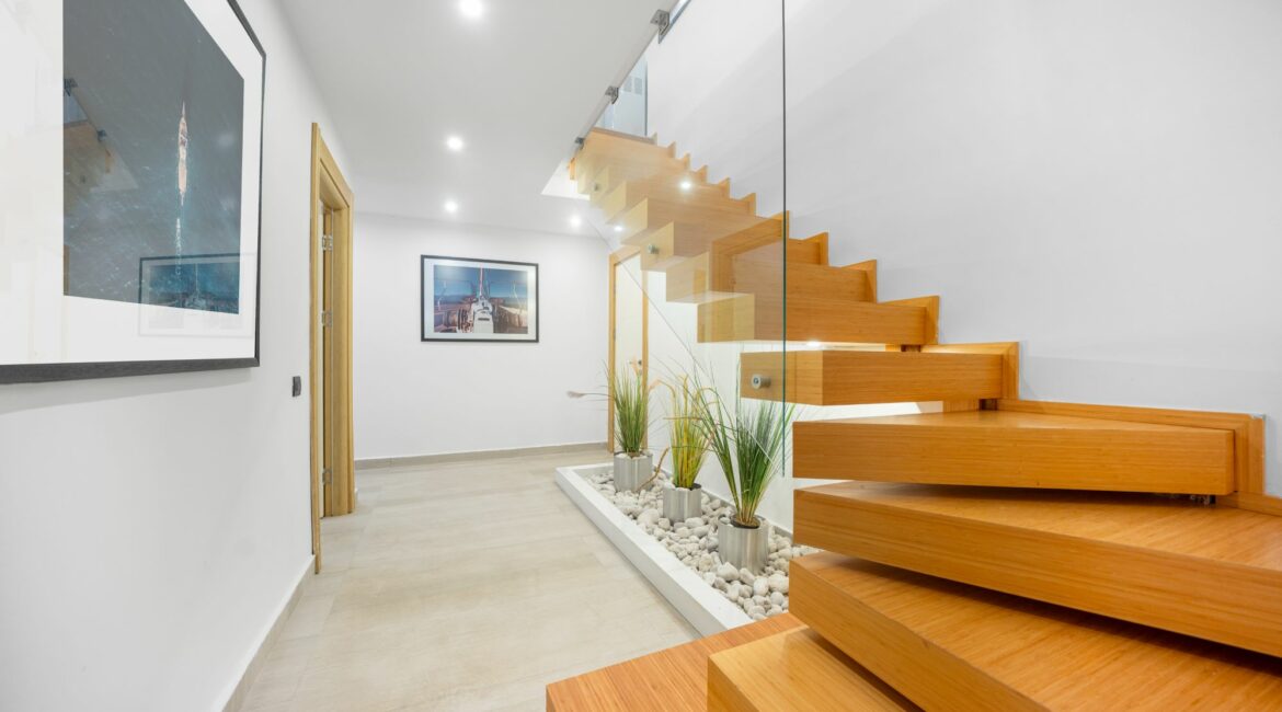 Villa Naz modern interiors staircase from ground floor to first floor