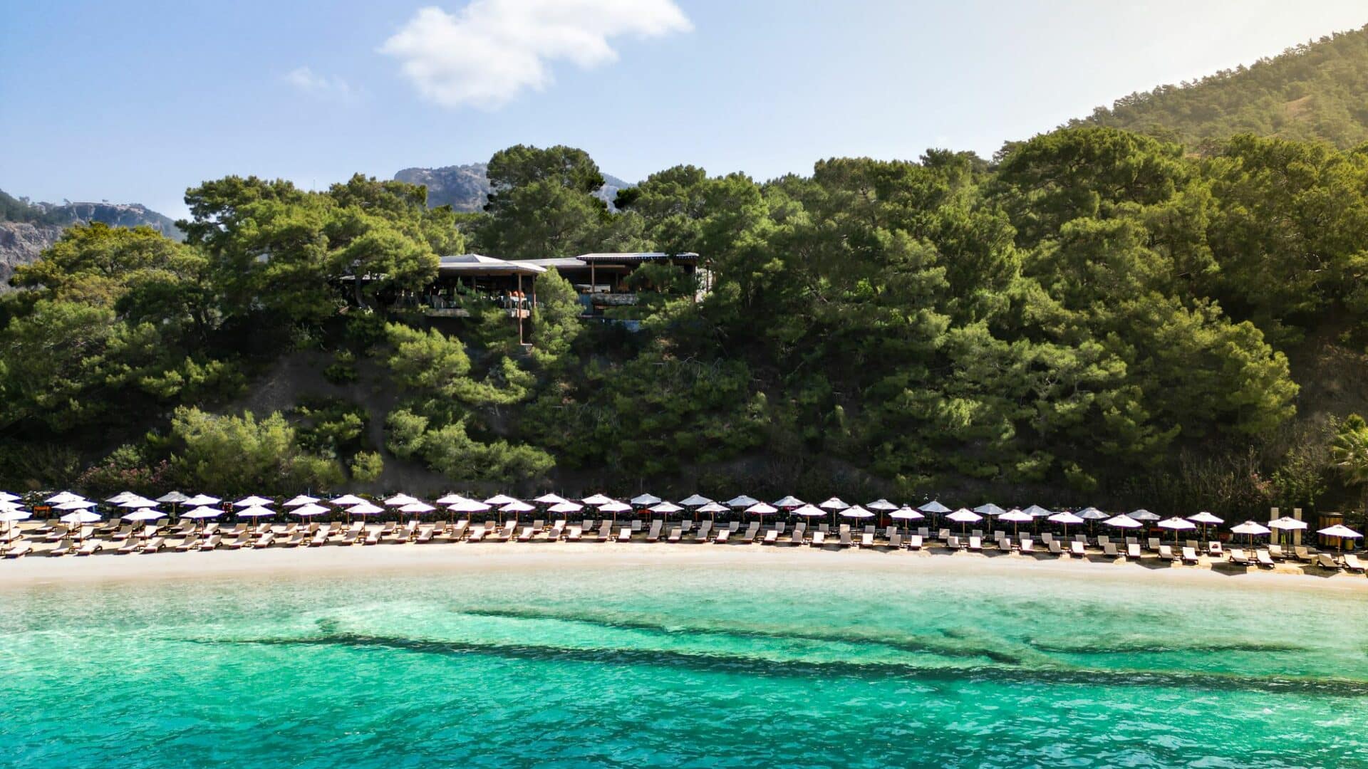 D-Resort Gocek beach crytsal clear water