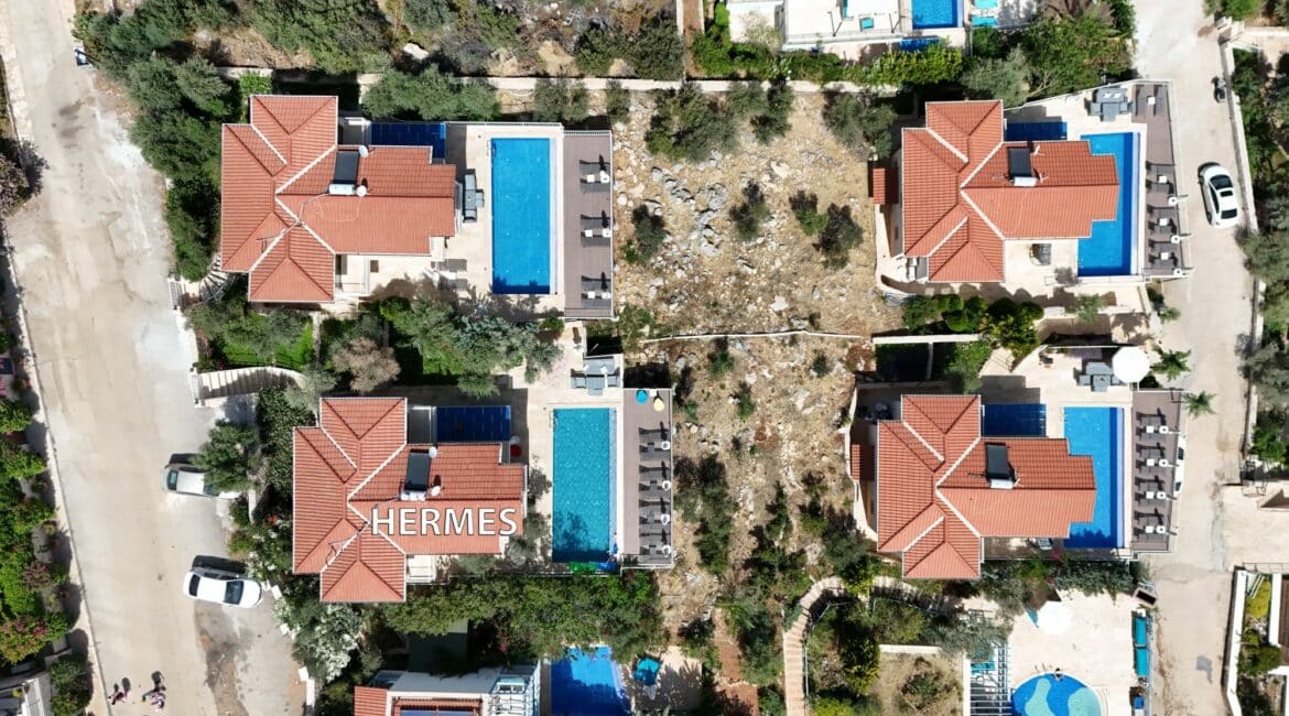 Villa Hermes aerial shot of the villas