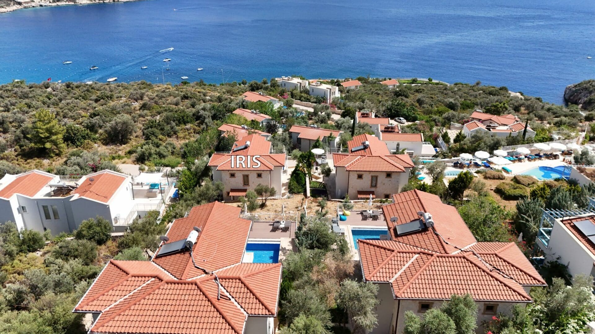 Villa Iris stunning location and sea views