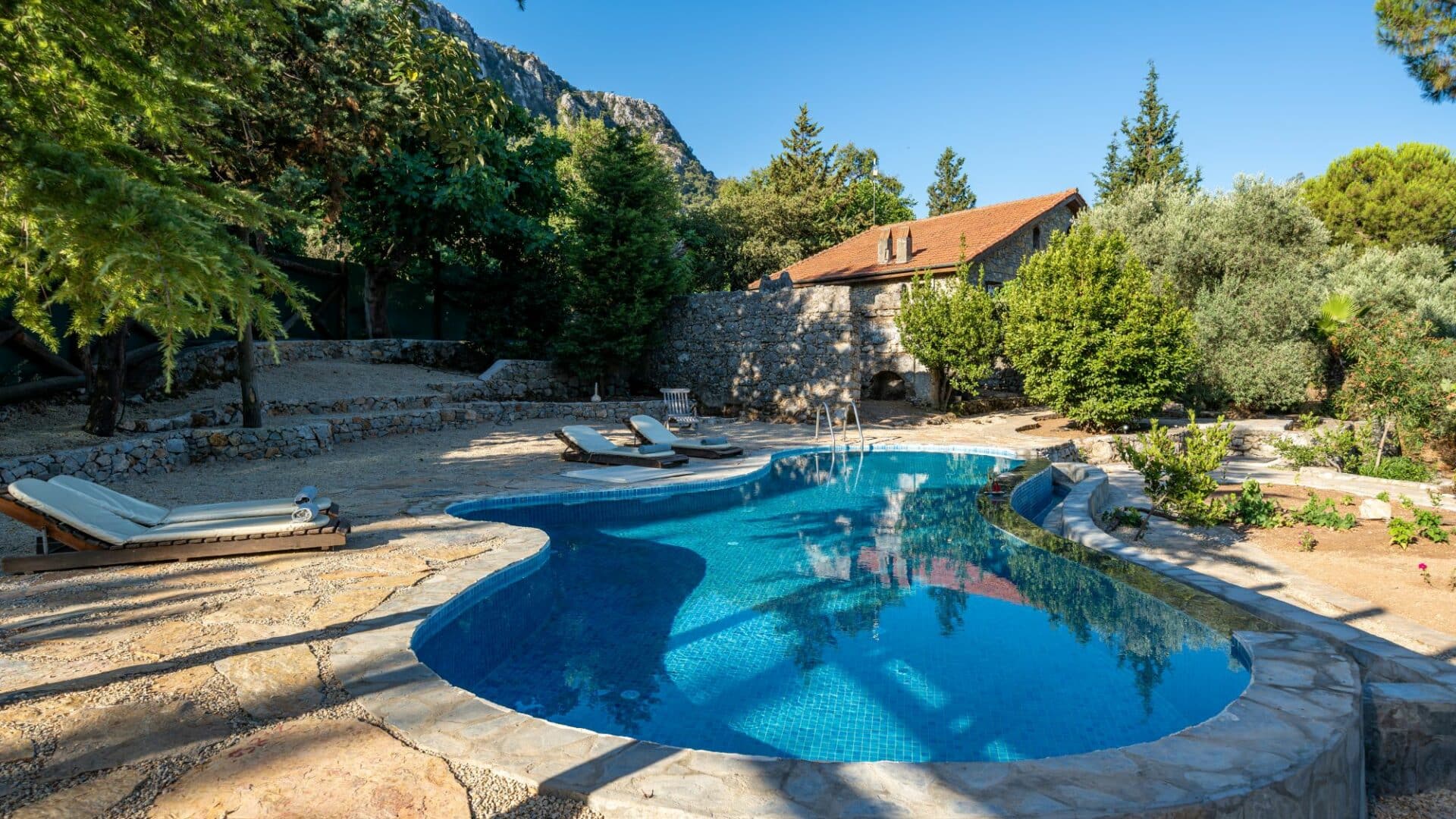 Chalet Vista swimming pool and surrounds