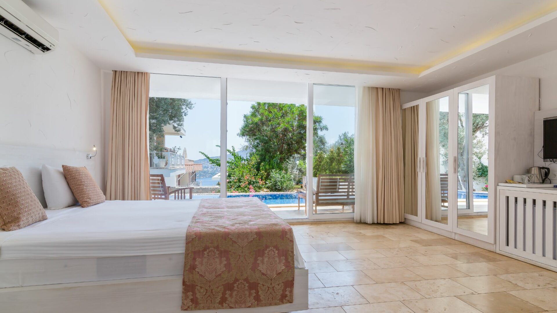 Garden Pool Room- Third Building bright and airy interiors create a tasteful ambience