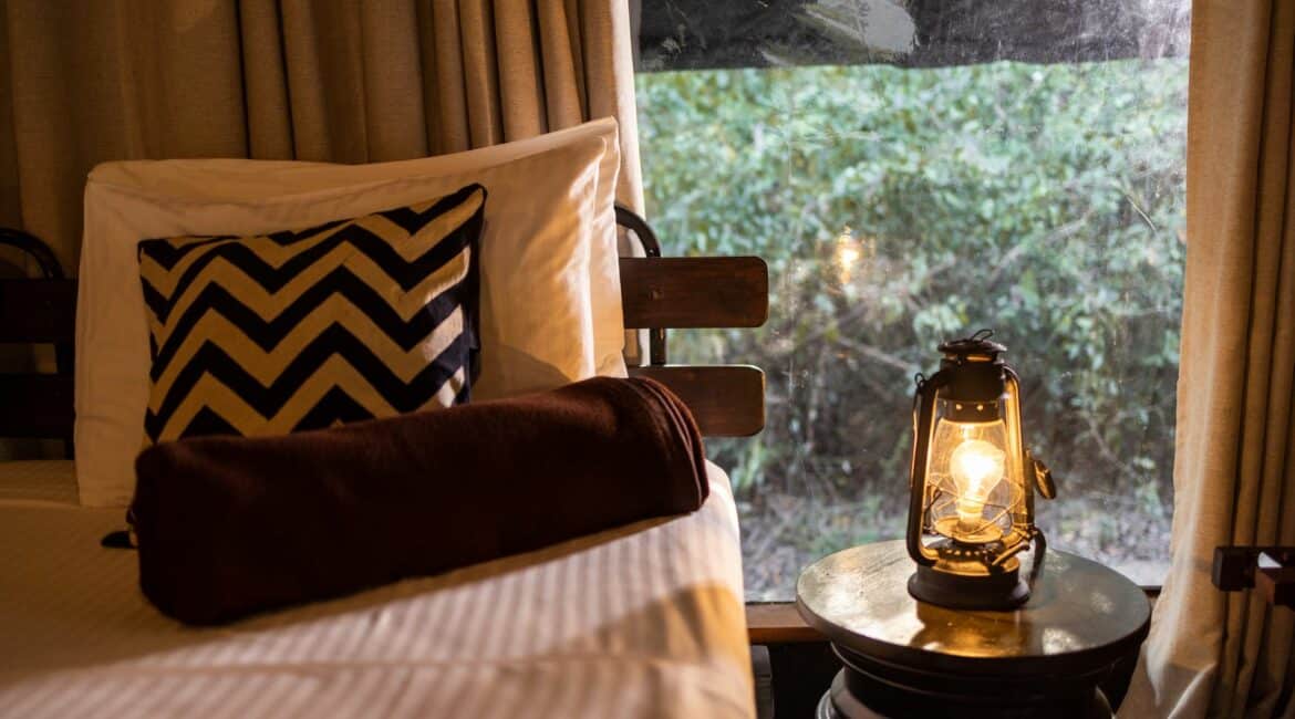 Leopard Trails Deluxe Tent stunning glamping vibes