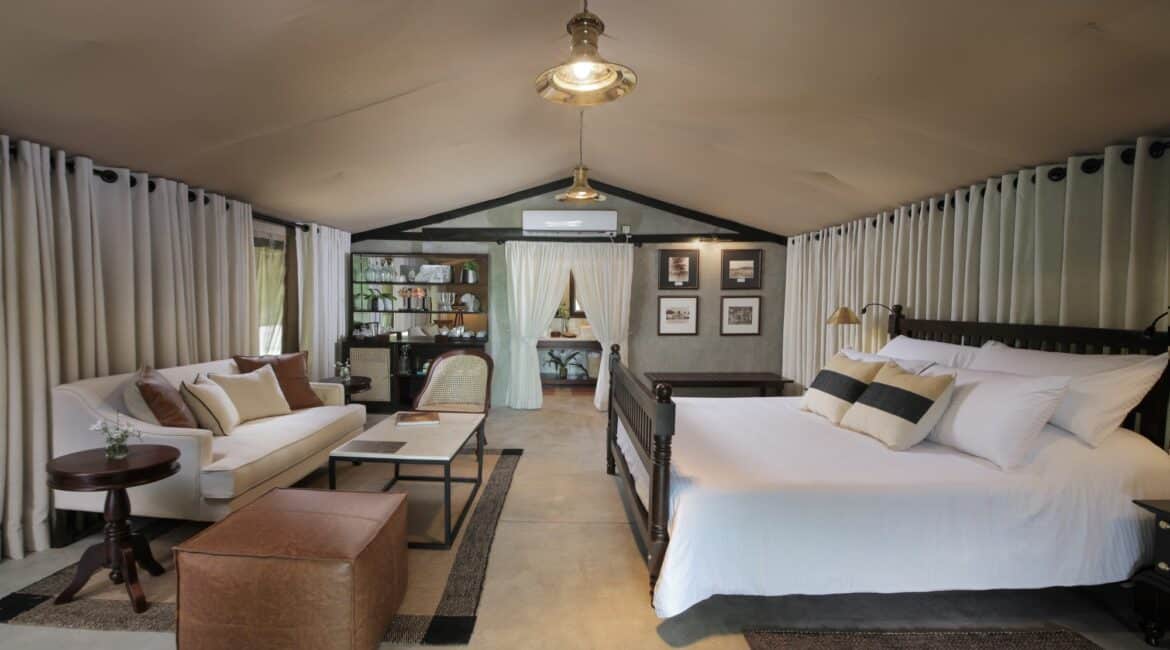 Leopard Trails Suites comfy glamping vibes