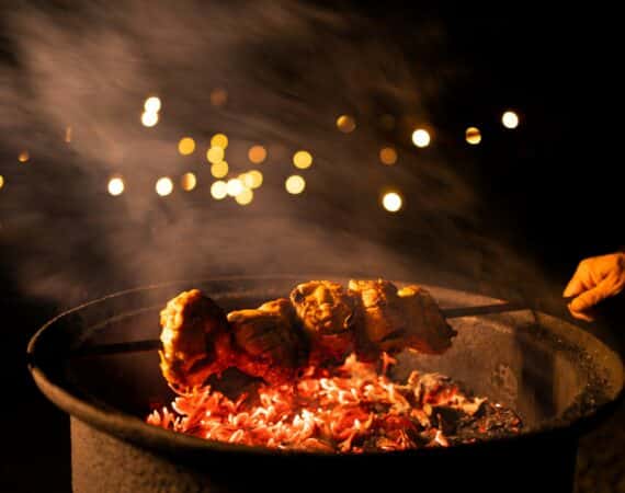 Leopard Trails Wilpattu Camp alfresco cooking