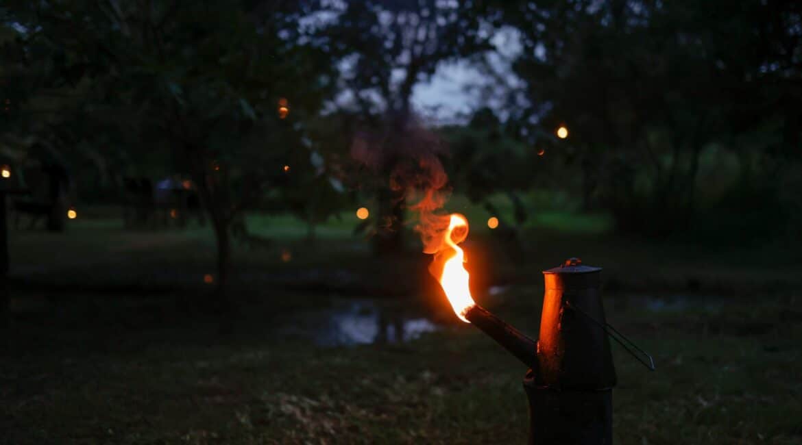 Leopard Trails Wilpattu Camp by night