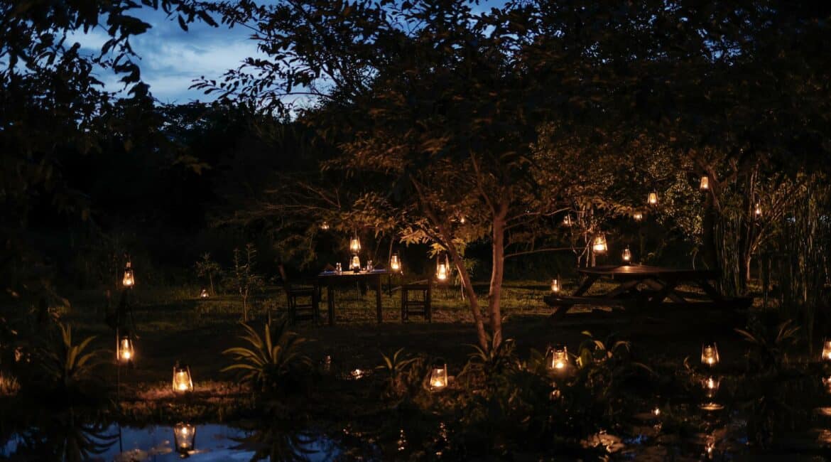 Leopard Trails Wilpattu Camp by night beuatiful ponds