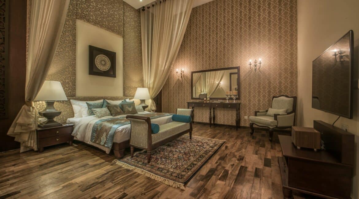 Opulent interior of the Residence Suite, Colombo, Sri Lanka – a luxurious blend of grand design and contemporary comfort in a boutique city retreat.
