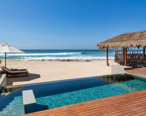 The Six powder soft sand sea facing pool