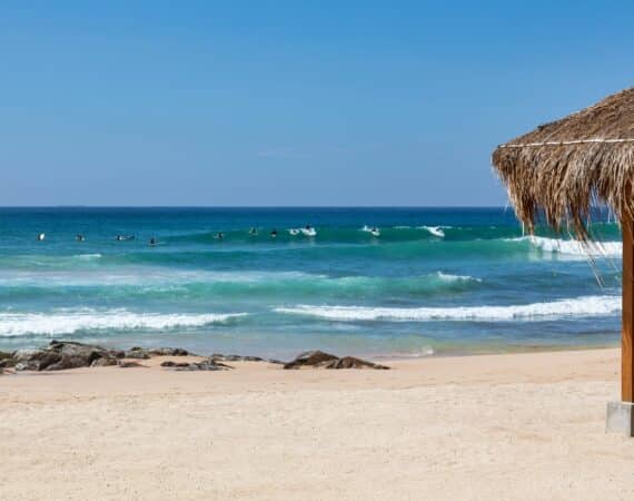 The Six surfing beach