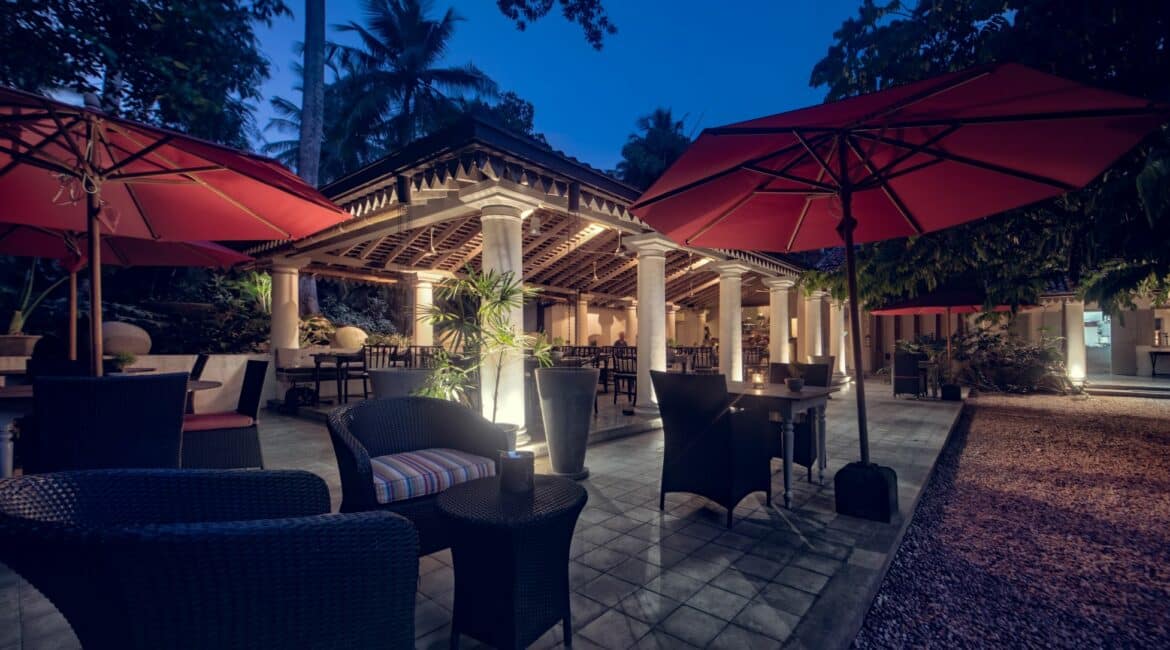 The Wallawwa dining area by night