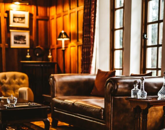 Cigar room at Thotalagala, a colonial-era tea bungalow in Sri Lanka’s Hill Country