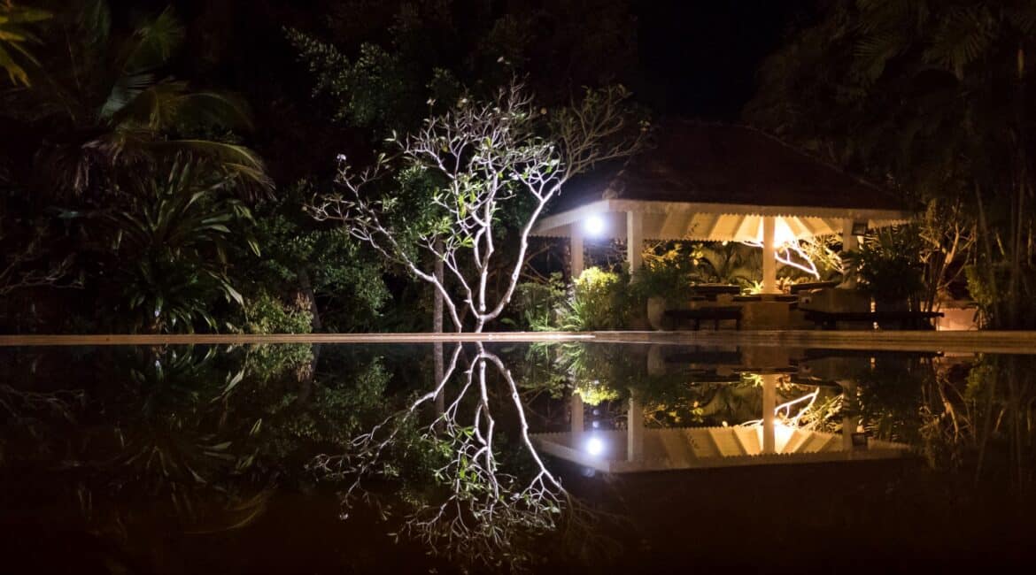 Why House Luxury Boutique Hotel Sri Lanka lit at night