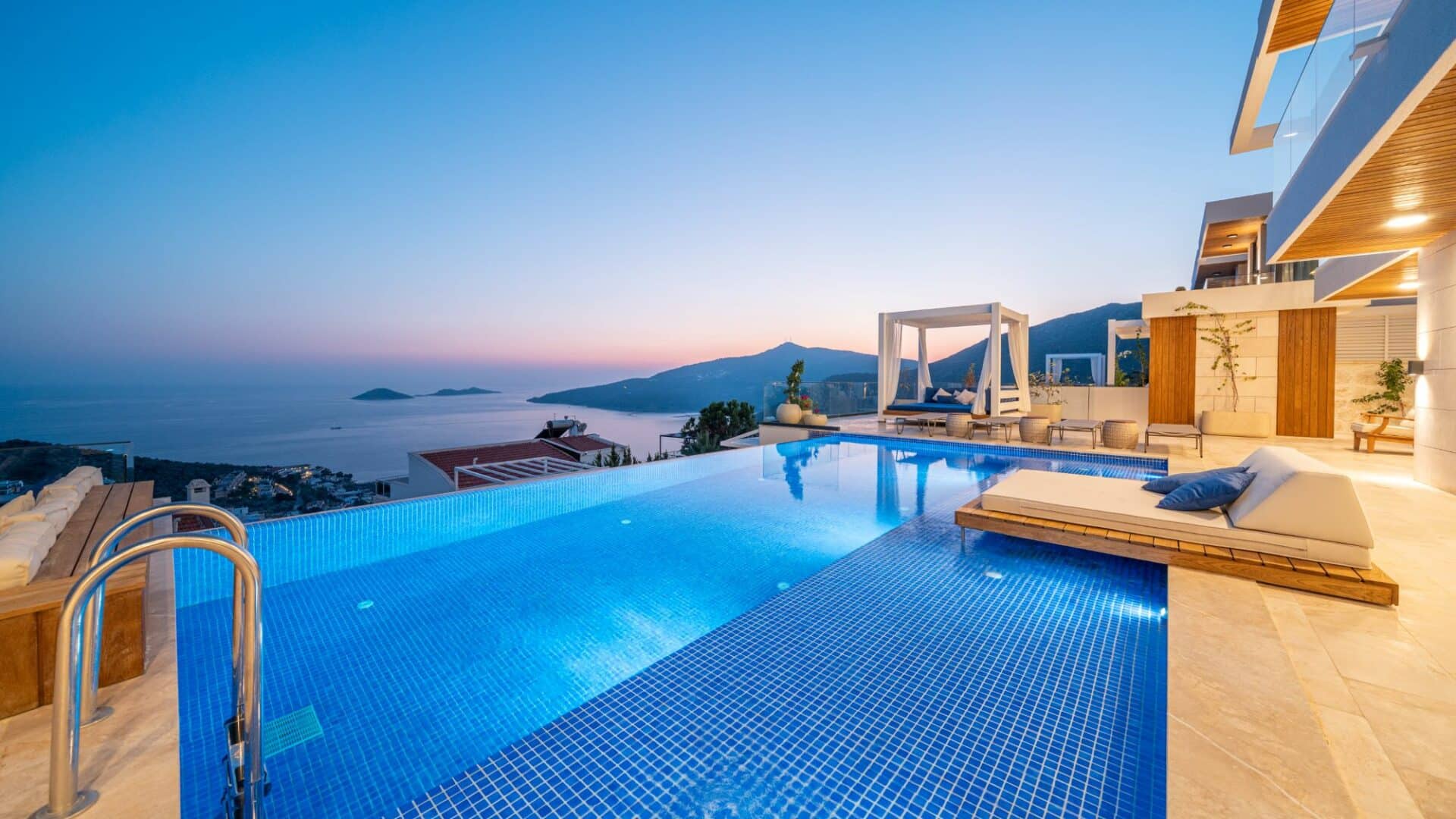 Villa Anatolia 2 Kalkan stunning views at dusk