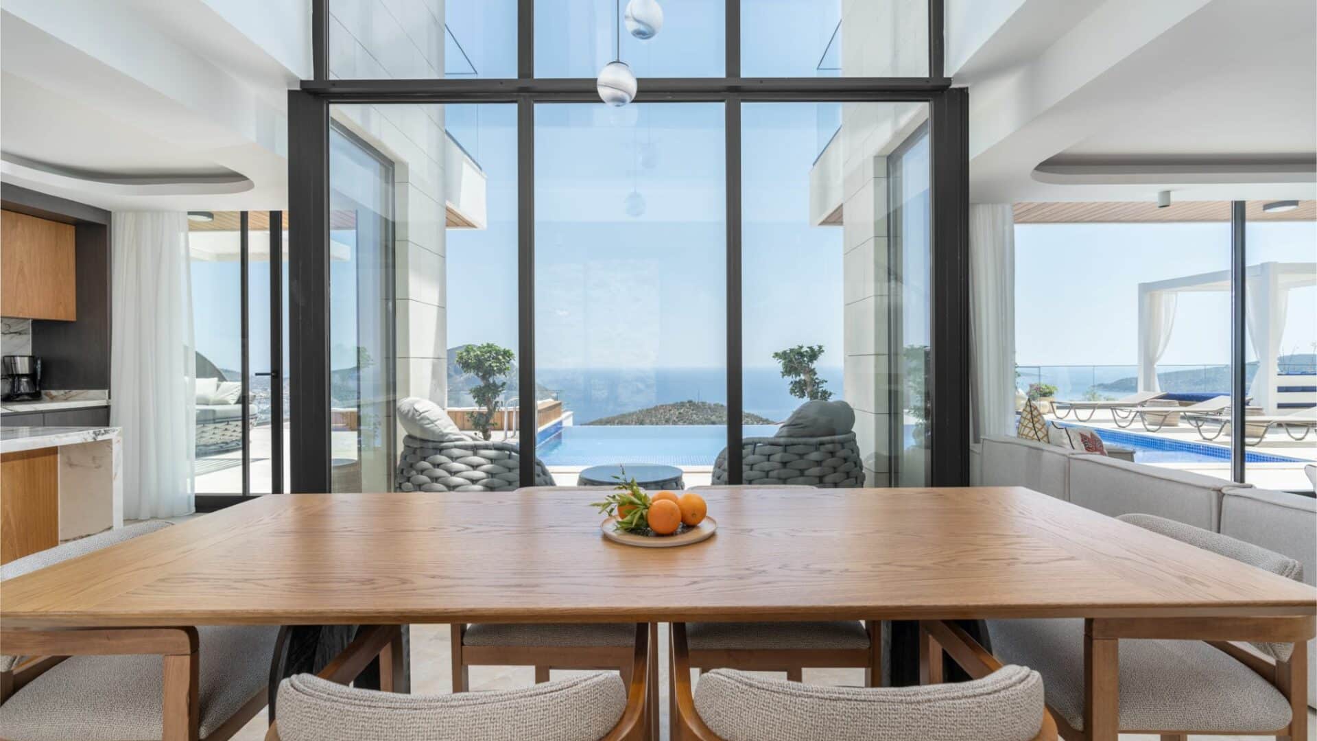 Villa Anatolia 3 Kalkan floor to ceiling glass windows