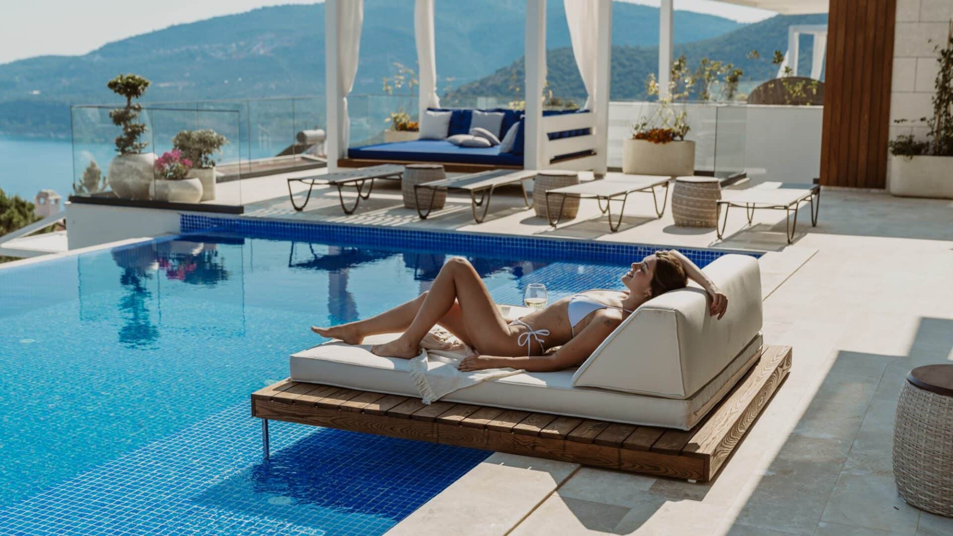 Villa Anatolia 3 Kalkan lazy days poolside