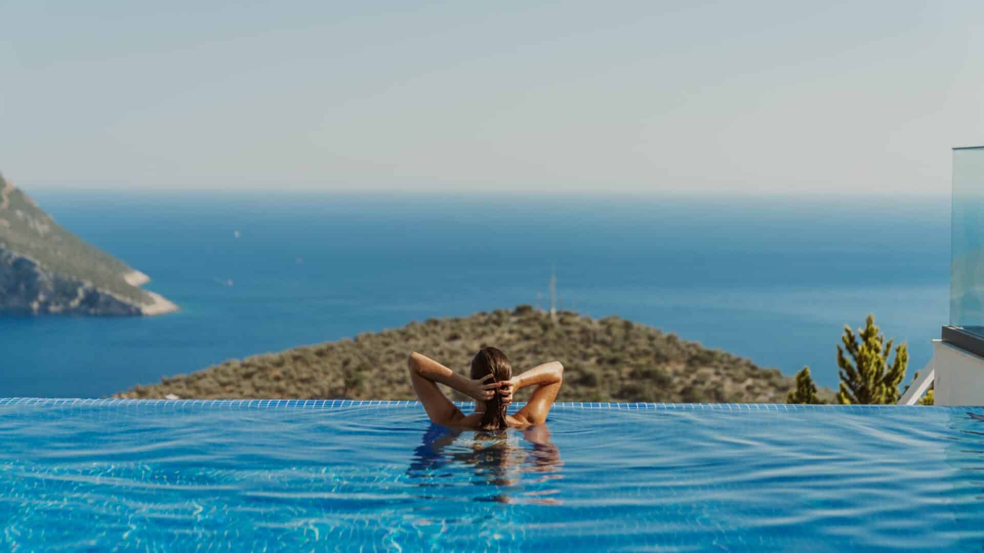 Villa Anatolia 3 Kalkan sea facing swimming pool