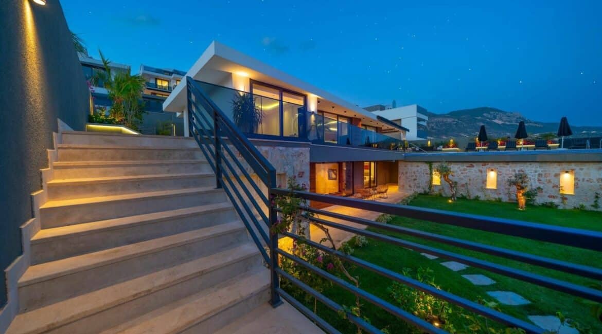 Villa Ayse Kalamar Bay external staircases