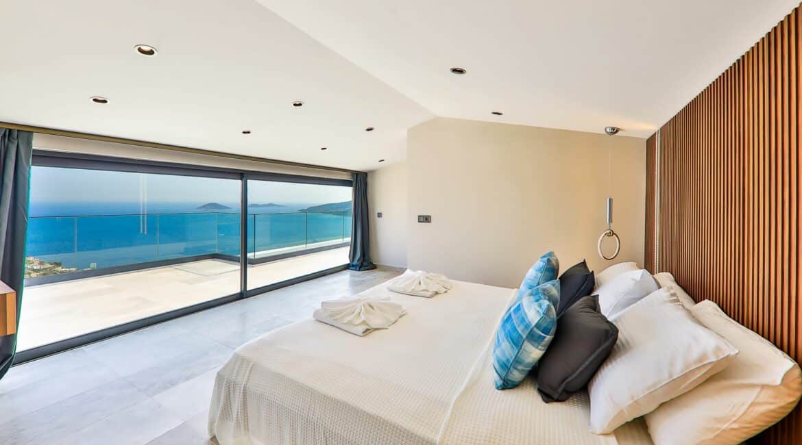 Villa Beverley Hills Kalkan double bedroom contemporary interiors